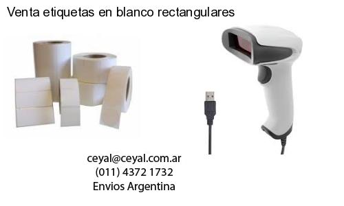 Venta etiquetas en blanco rectangulares