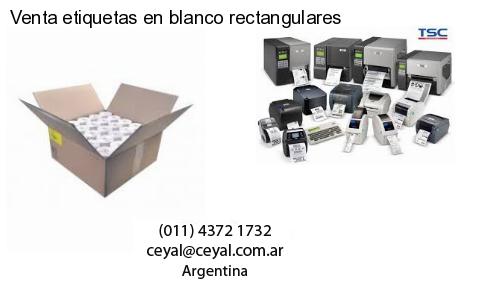 Venta etiquetas en blanco rectangulares