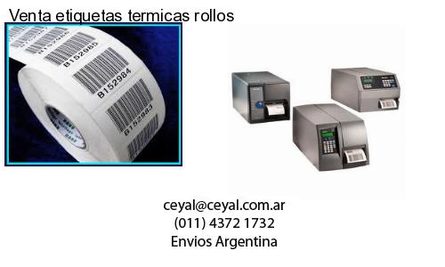 Venta etiquetas termicas rollos