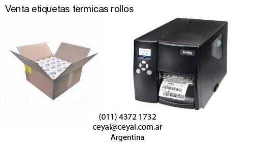 Venta etiquetas termicas rollos