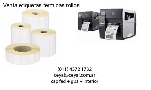 Venta etiquetas termicas rollos