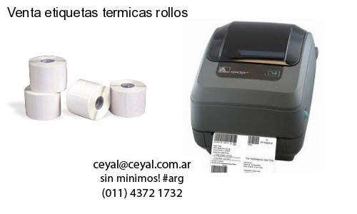 Venta etiquetas termicas rollos