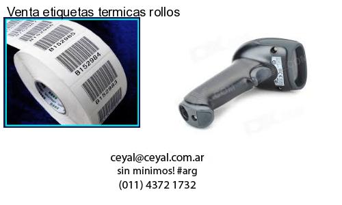 Venta etiquetas termicas rollos