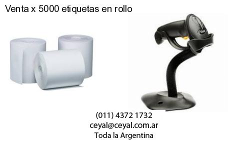 Venta x 5000 etiquetas en rollo