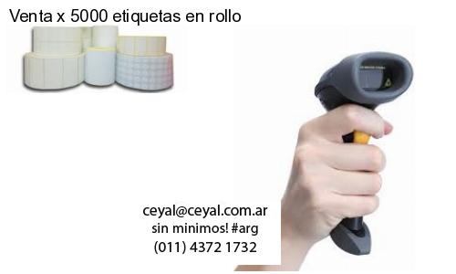 Venta x 5000 etiquetas en rollo