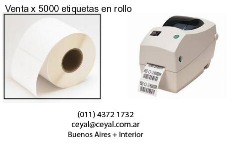 Venta x 5000 etiquetas en rollo