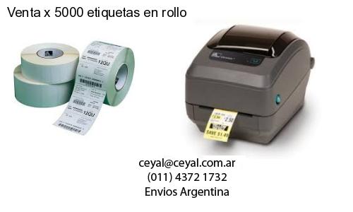 Venta x 5000 etiquetas en rollo