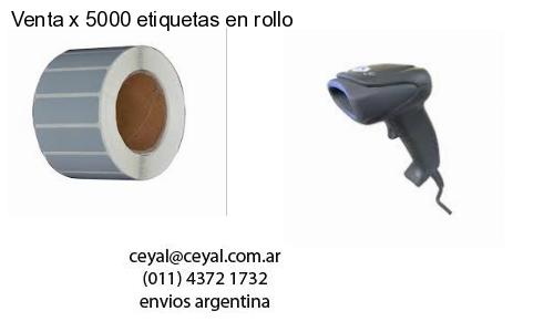 Venta x 5000 etiquetas en rollo