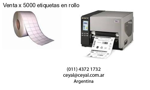 Venta x 5000 etiquetas en rollo