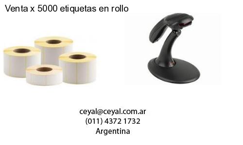 Venta x 5000 etiquetas en rollo