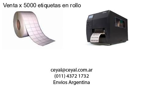 Venta x 5000 etiquetas en rollo