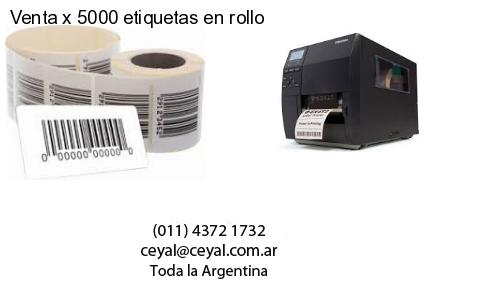 Venta x 5000 etiquetas en rollo
