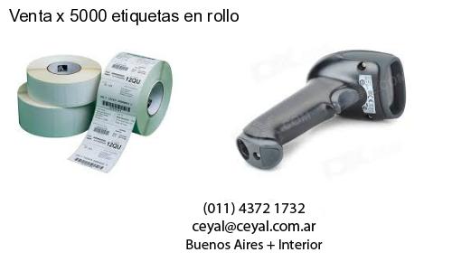 Venta x 5000 etiquetas en rollo