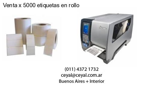 Venta x 5000 etiquetas en rollo