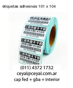 etiquetas adhesivas 101 x 104