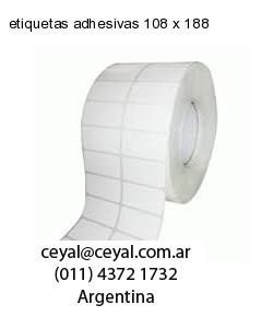 etiquetas adhesivas 108 x 188