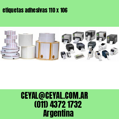 etiquetas adhesivas 110 x 106