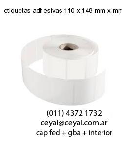 etiquetas adhesivas 110 x 148 mm x mm