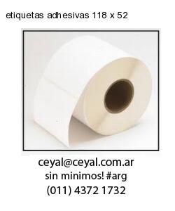 etiquetas adhesivas 118 x 52