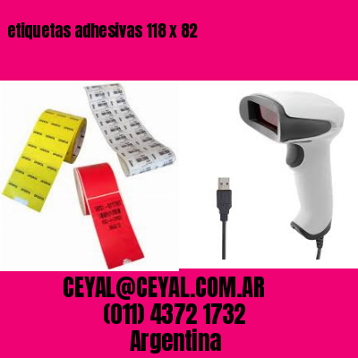 etiquetas adhesivas 118 x 82