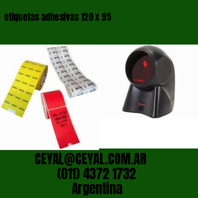 etiquetas adhesivas 120 x 95