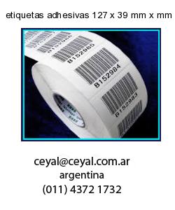 etiquetas adhesivas 127 x 39 mm x mm