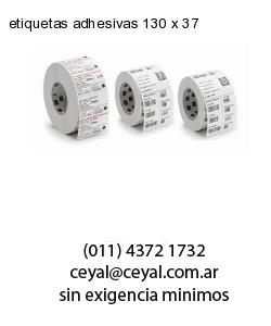 etiquetas adhesivas 130 x 37