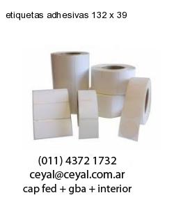 etiquetas adhesivas 132 x 39