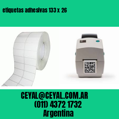etiquetas adhesivas 133 x 26
