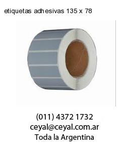 etiquetas adhesivas 135 x 78