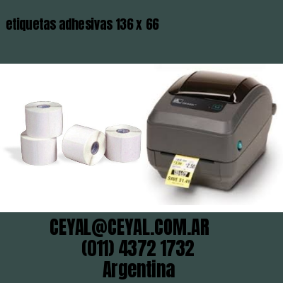 etiquetas adhesivas 136 x 66