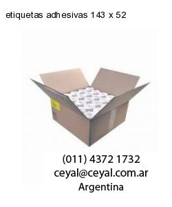 etiquetas adhesivas 143 x 52