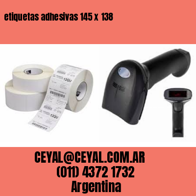 etiquetas adhesivas 145 x 138