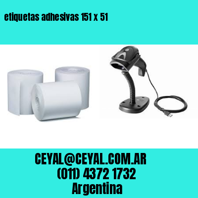 etiquetas adhesivas 151 x 51