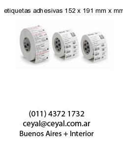 etiquetas adhesivas 152 x 191 mm x mm