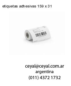 etiquetas adhesivas 159 x 31