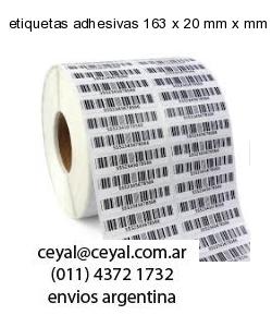 etiquetas adhesivas 163 x 20 mm x mm