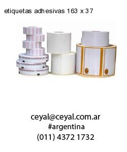 etiquetas adhesivas 163 x 37