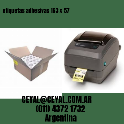 etiquetas adhesivas 163 x 57