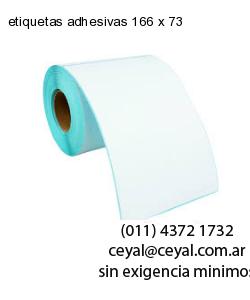 etiquetas adhesivas 166 x 73