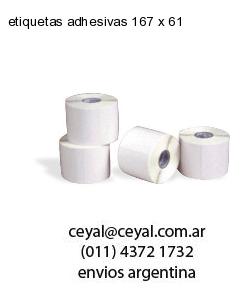 etiquetas adhesivas 167 x 61