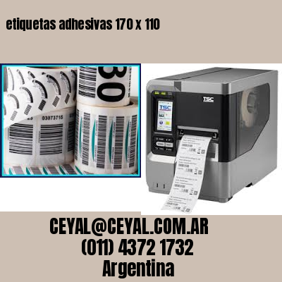 etiquetas adhesivas 170 x 110