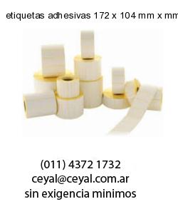 etiquetas adhesivas 172 x 104 mm x mm