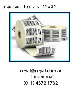 etiquetas adhesivas 182 x 32