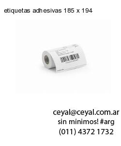 etiquetas adhesivas 185 x 194