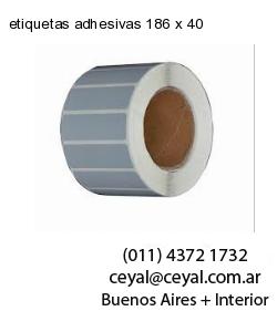 etiquetas adhesivas 186 x 40