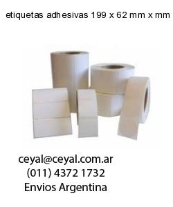 etiquetas adhesivas 199 x 62 mm x mm