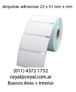 etiquetas adhesivas 22 x 51 mm x mm