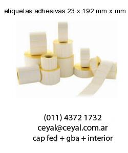 etiquetas adhesivas 23 x 192 mm x mm