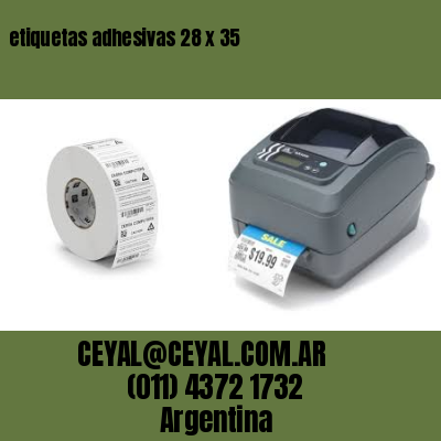 etiquetas adhesivas 28 x 35
